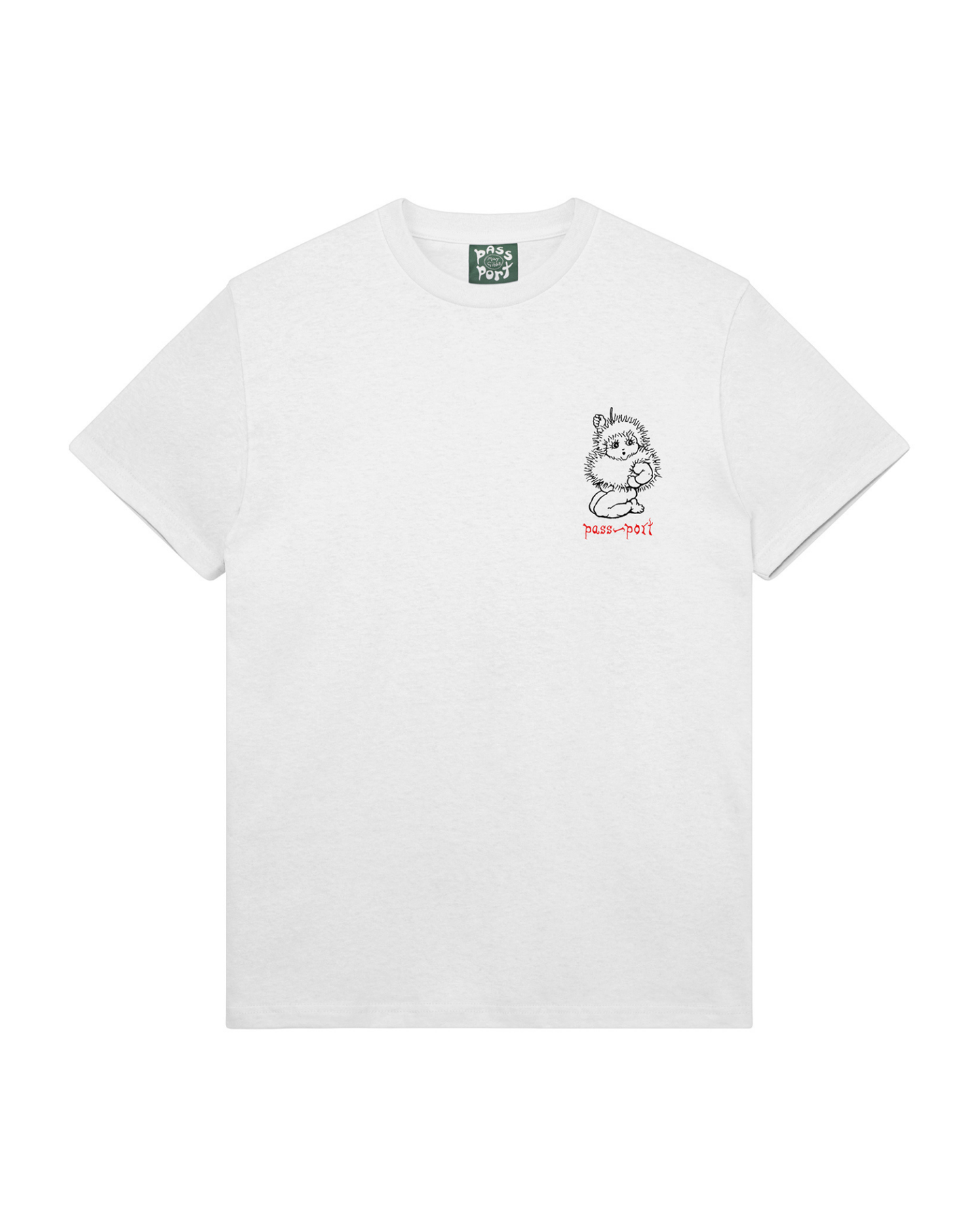 Passport Webbed Bed Tee - White
