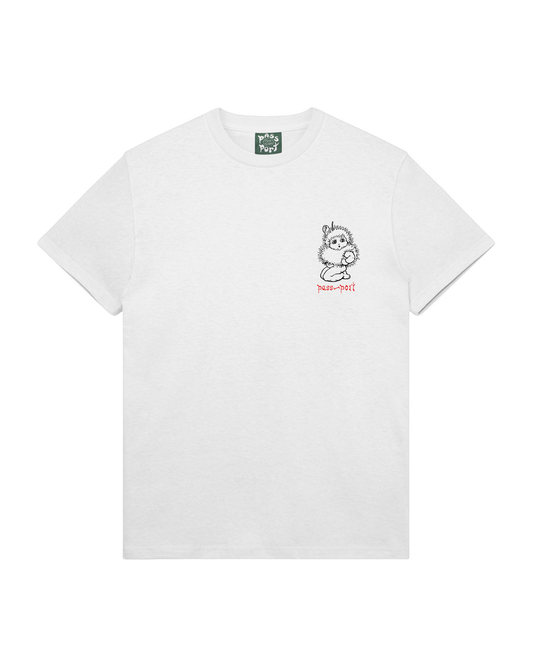 Passport Webbed Bed Tee - White