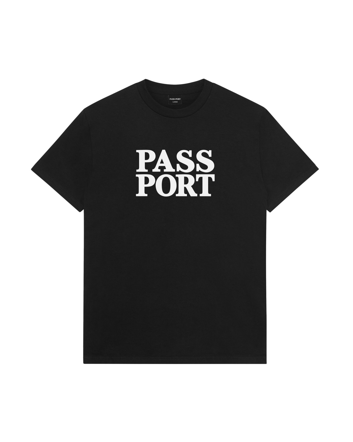 Passport Official Stacked Tee - Black