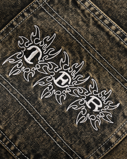 BUTTER GOODS Bronco Denim Jeans - Brown Tint