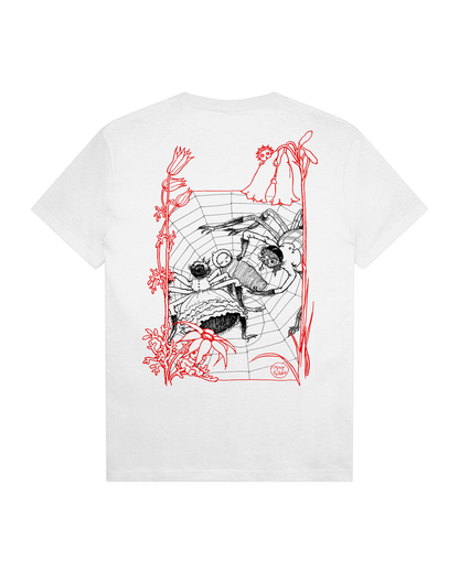 Passport Webbed Bed Tee - White