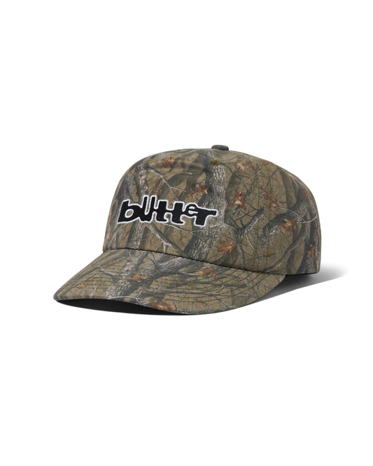 BUTTER GOODS Warped 5 Panel Cap - Forest Camo