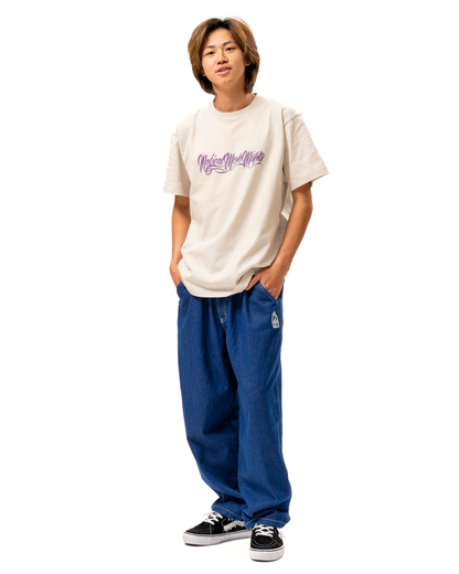 MxMxM Fire Stitch Easy Baggy Pants - Blue