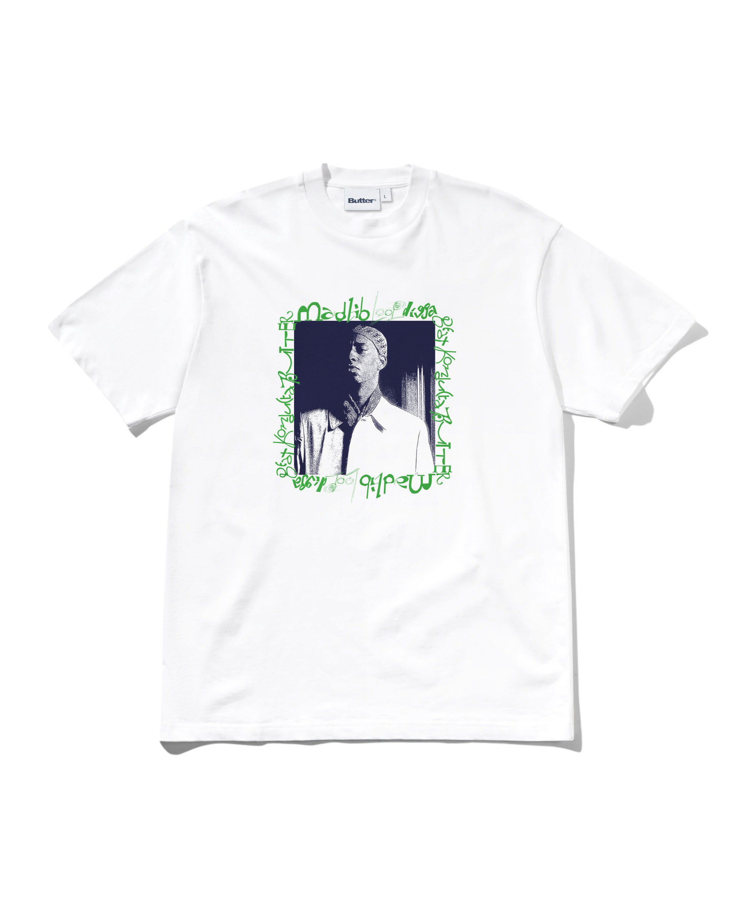 BUTTER GOODS x MADLIB Loop Digga Tee - White