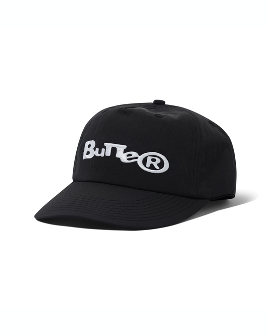 BUTTER GOODS Registered 5-Panel  Cap - Black