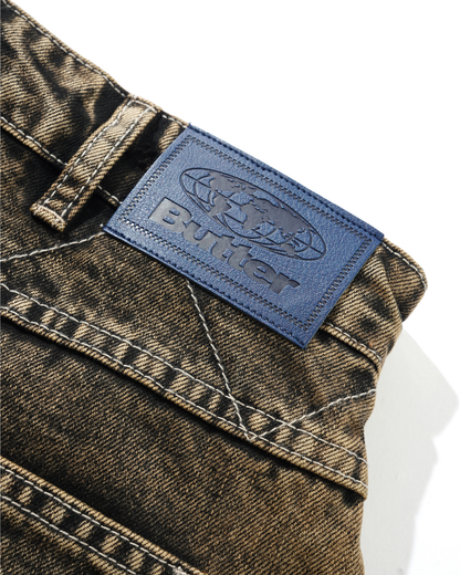 BUTTER GOODS Bronco Denim Jeans - Brown Tint