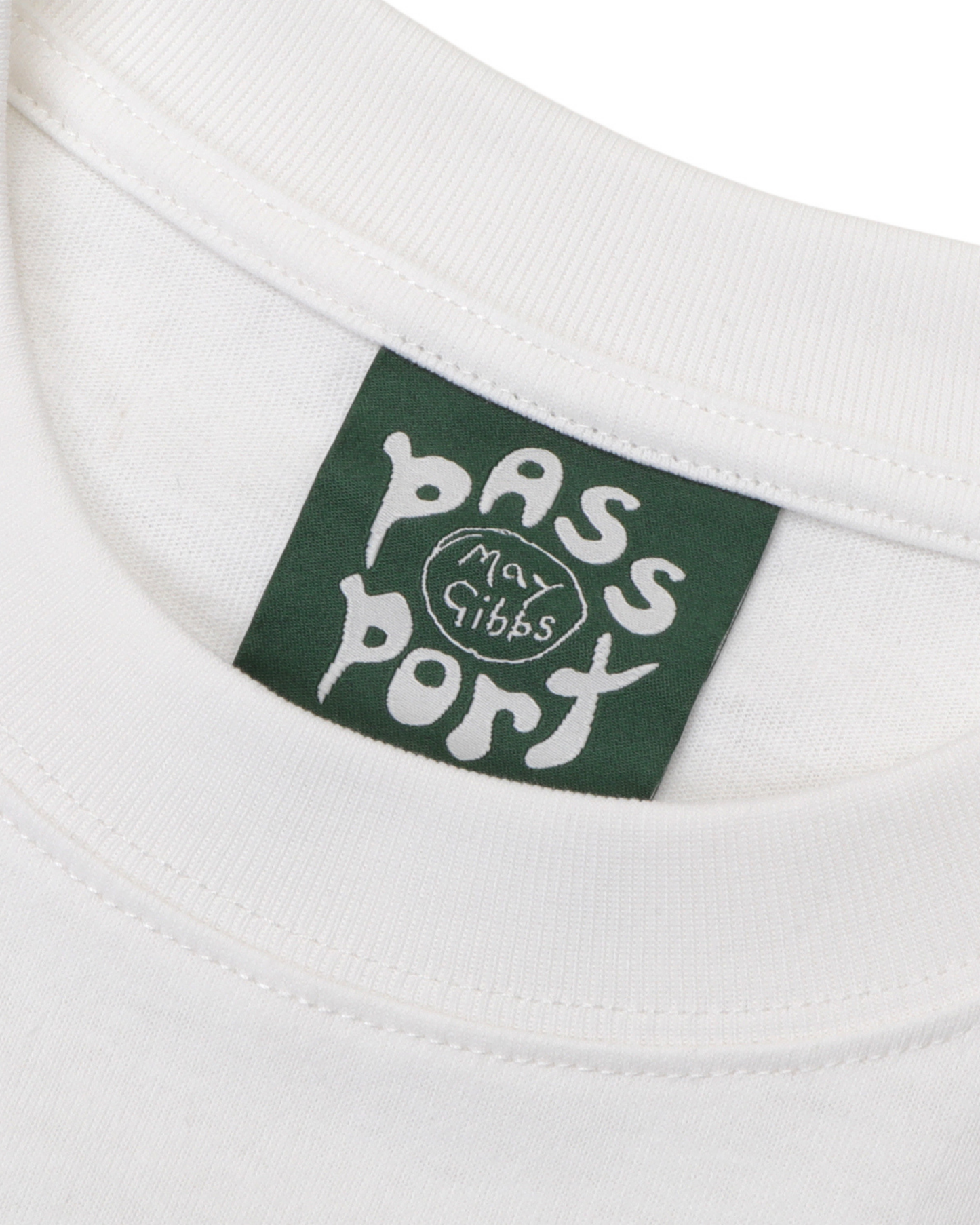 Passport Webbed Bed Tee - White