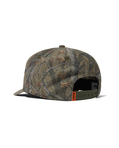 BUTTER GOODS Warped 5 Panel Cap - Forest Camo