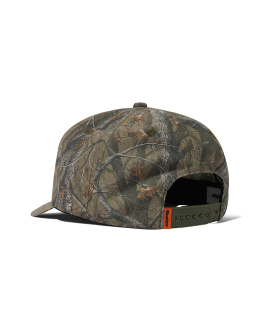 BUTTER GOODS Warped 5 Panel Cap - Forest Camo