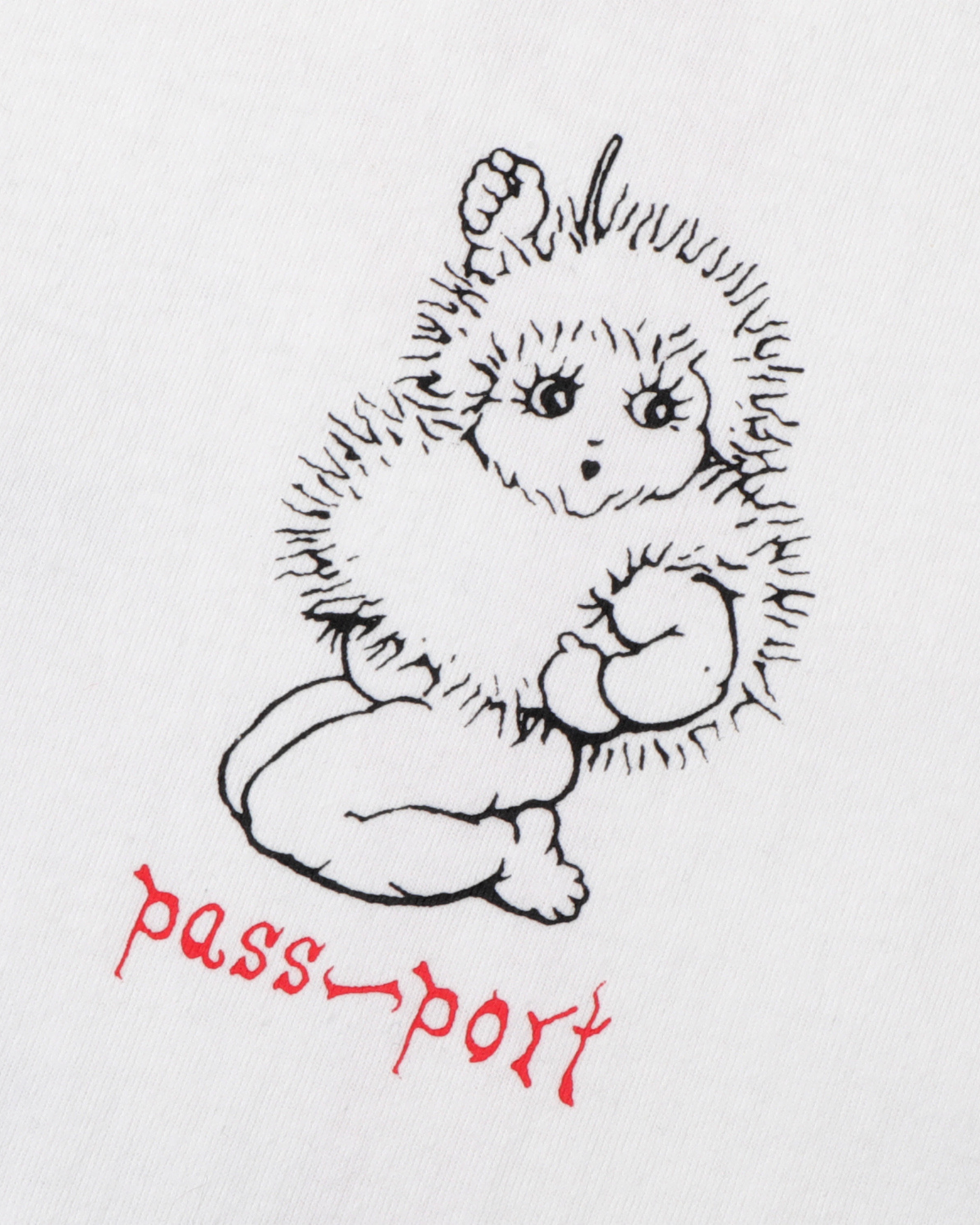 Passport Webbed Bed Tee - White