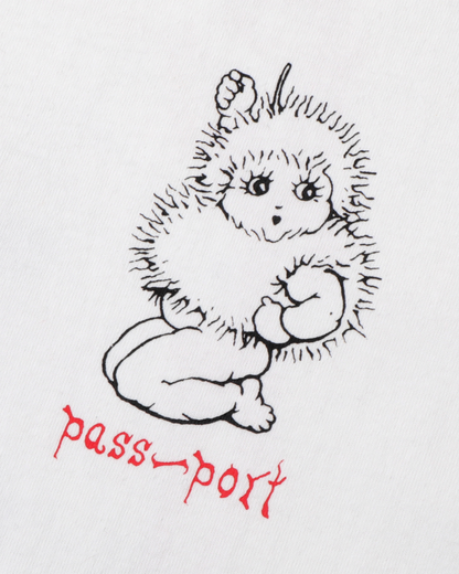 Passport Webbed Bed Tee - White