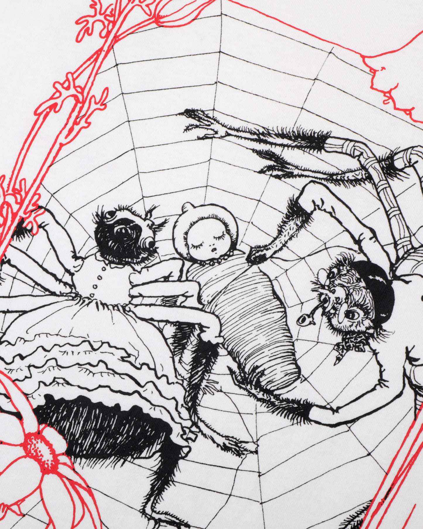 Passport Webbed Bed Tee - White