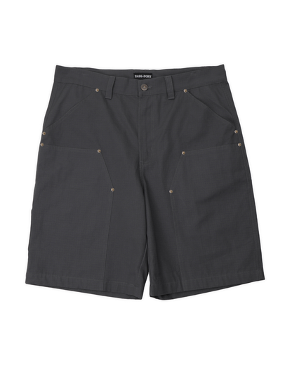 Passport Ripstop Double Knee Diggers Club Short - Dark Charcoal
