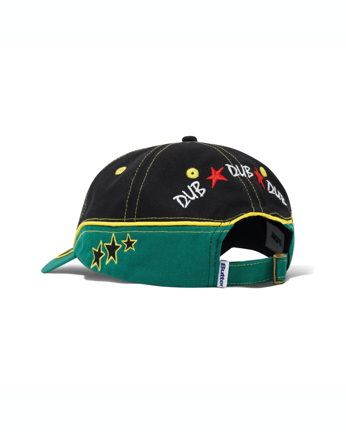BUTTER GOODS Dub 6-Panel  Cap - Black / Green