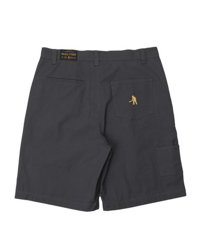 Passport Ripstop Double Knee Diggers Club Short - Dark Charcoal