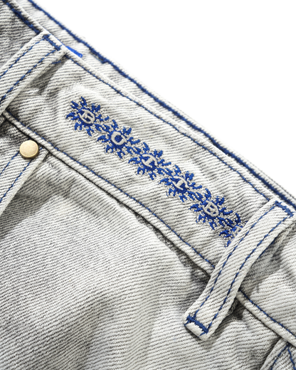 BUTTER GOODS Bronco Denim Jeans - Washed Grey