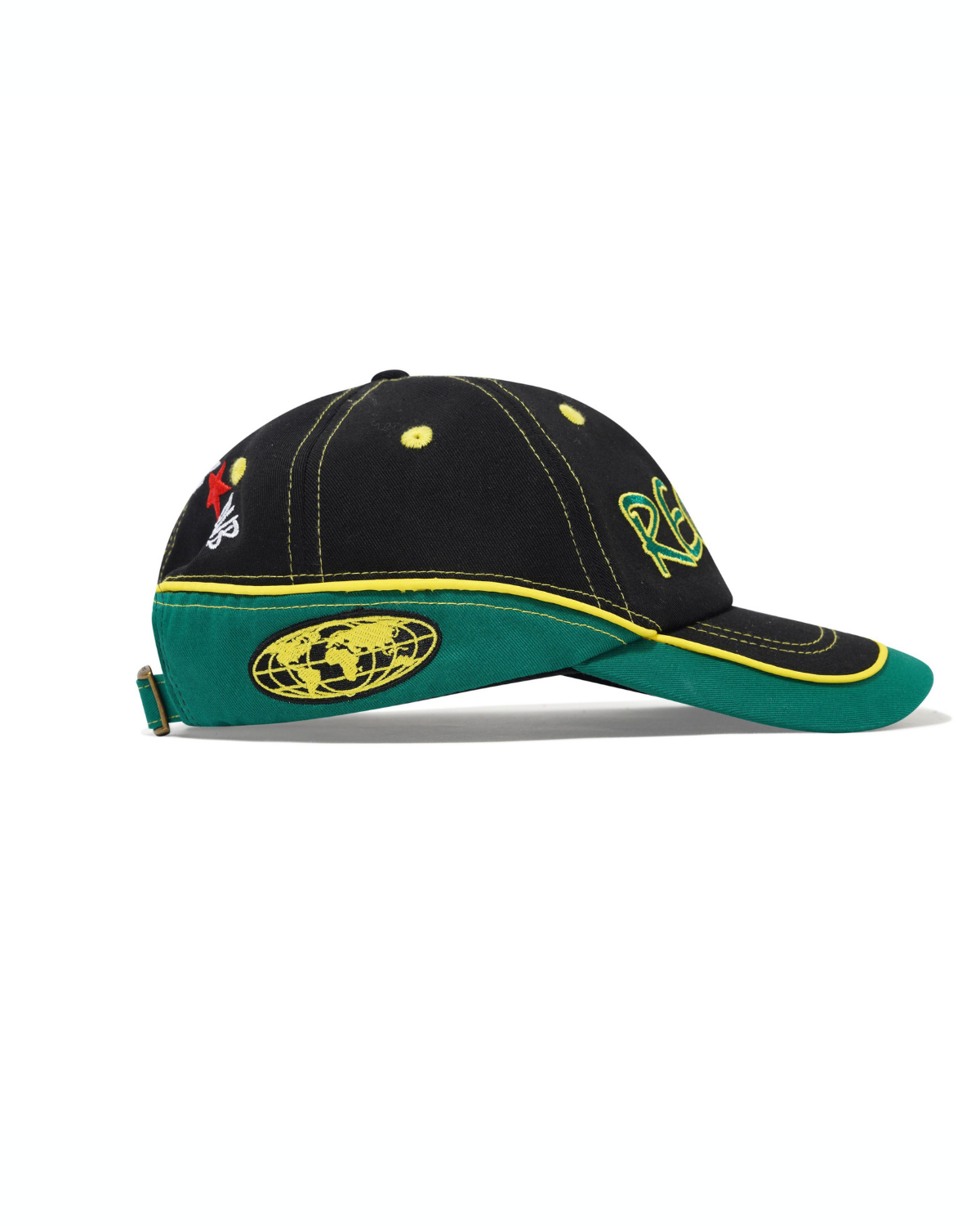 BUTTER GOODS Dub 6-Panel  Cap - Black / Green