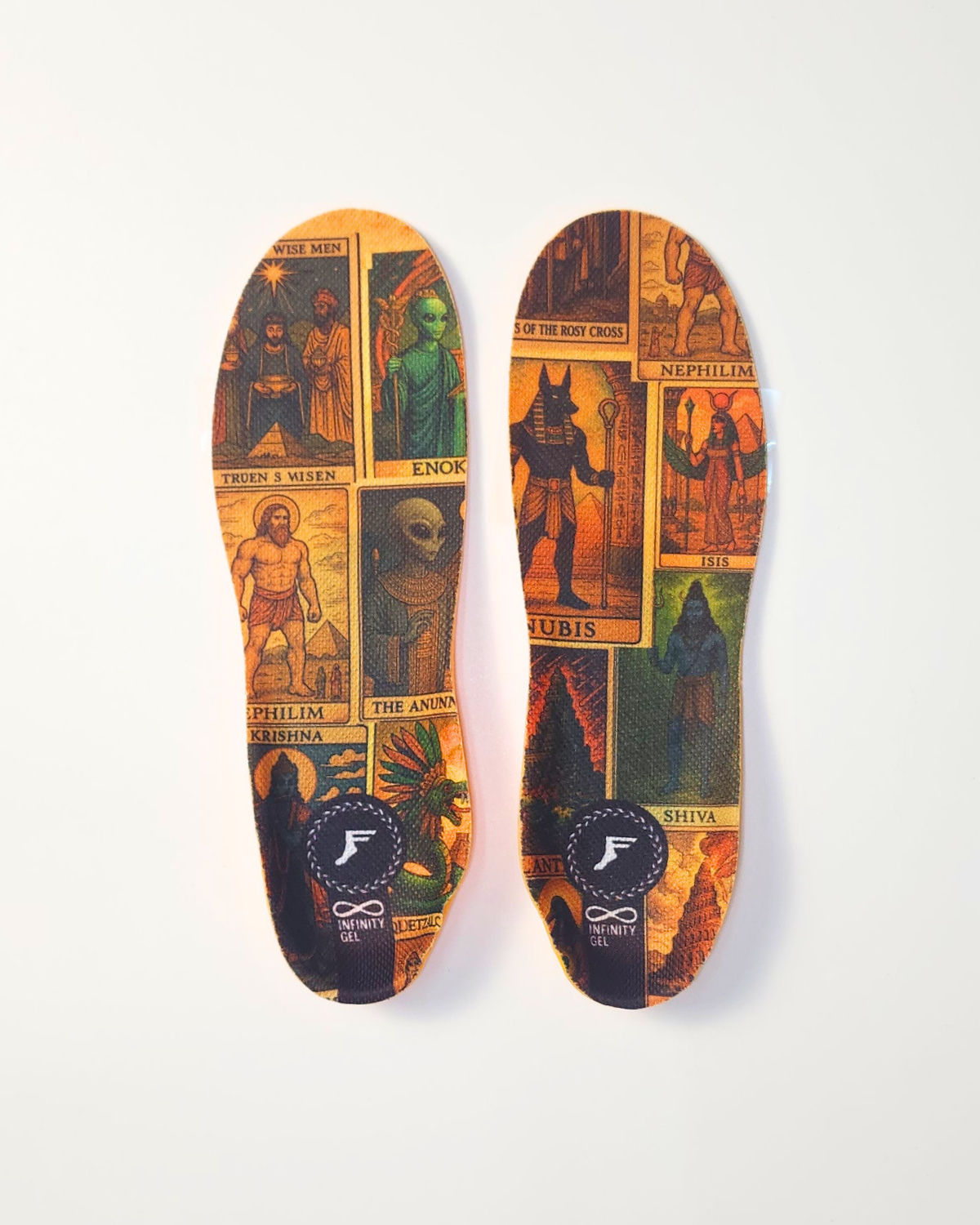 FP Kingfoam Orthotics Pro Infinity Foam Insoles - Ace Pelka " Tarot"
