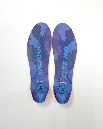 FP Kingfoam Elite Mid Sport Insoles - Blue Camo/Lite Blue