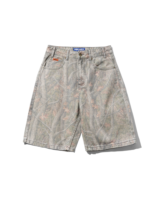 BUTTER GOODS Baggy Denim Shorts - Forest Camo