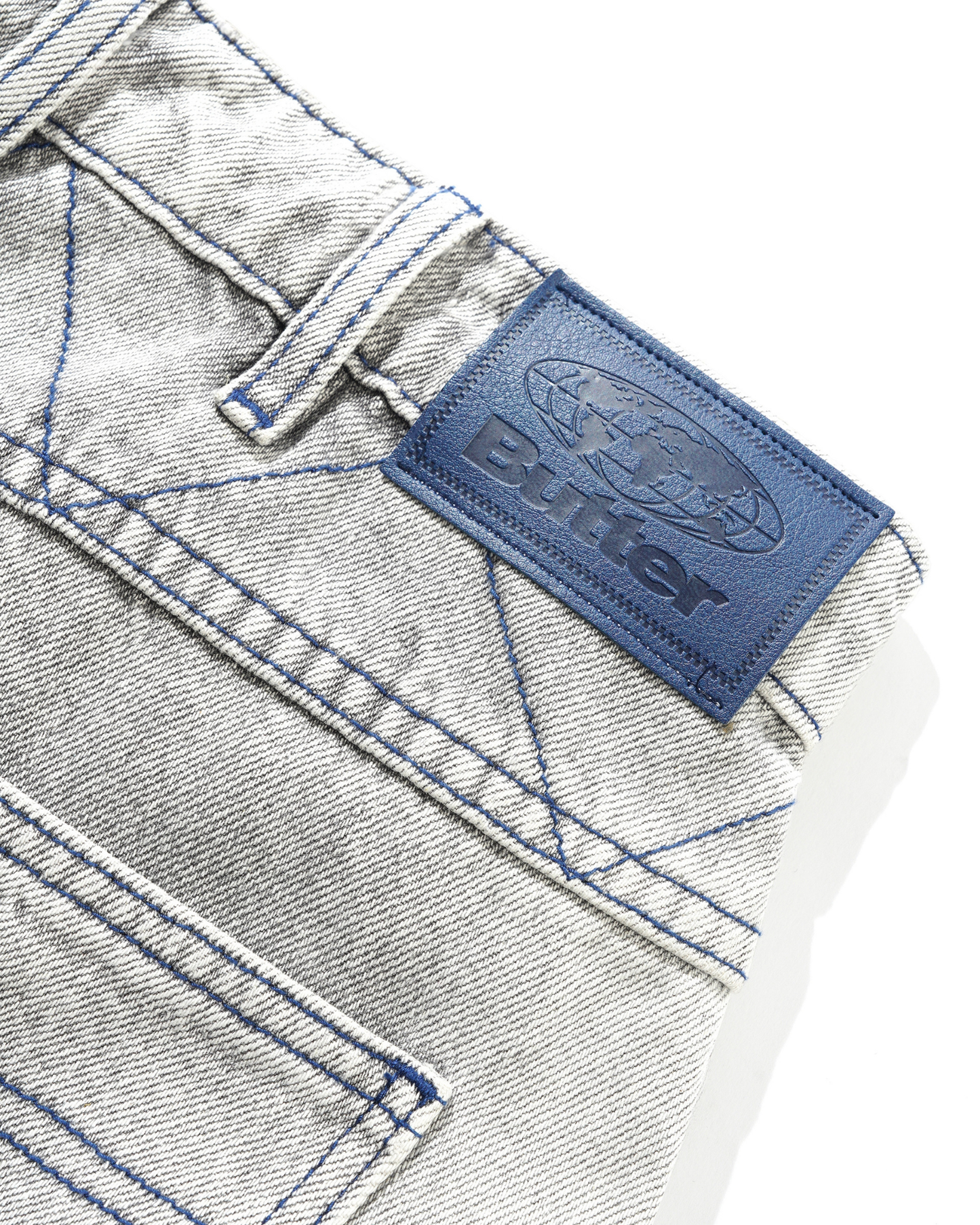 BUTTER GOODS Bronco Denim Jeans - Washed Grey