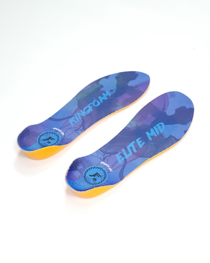 FP Kingfoam Elite Mid Sport Insoles - Blue Camo/Lite Blue