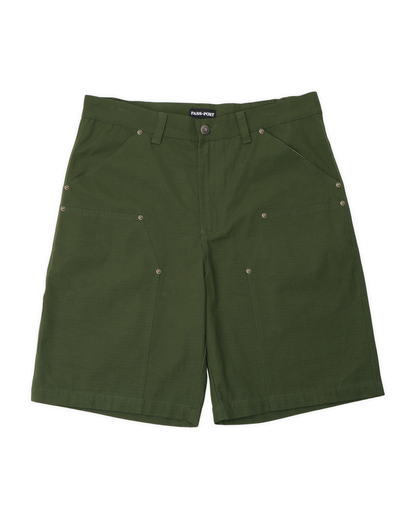 Passport Ripstop Double Knee Diggers Club Short - Dark Military