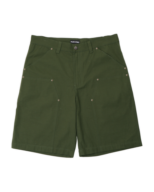 Passport Ripstop Double Knee Diggers Club Short - Dark Military