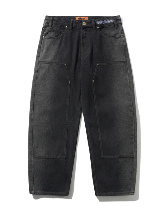 BUTTER GOODS Bronco Denim Jeans - Washed Black