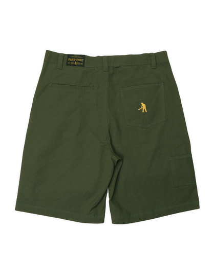 Passport Ripstop Double Knee Diggers Club Short - Dark Military