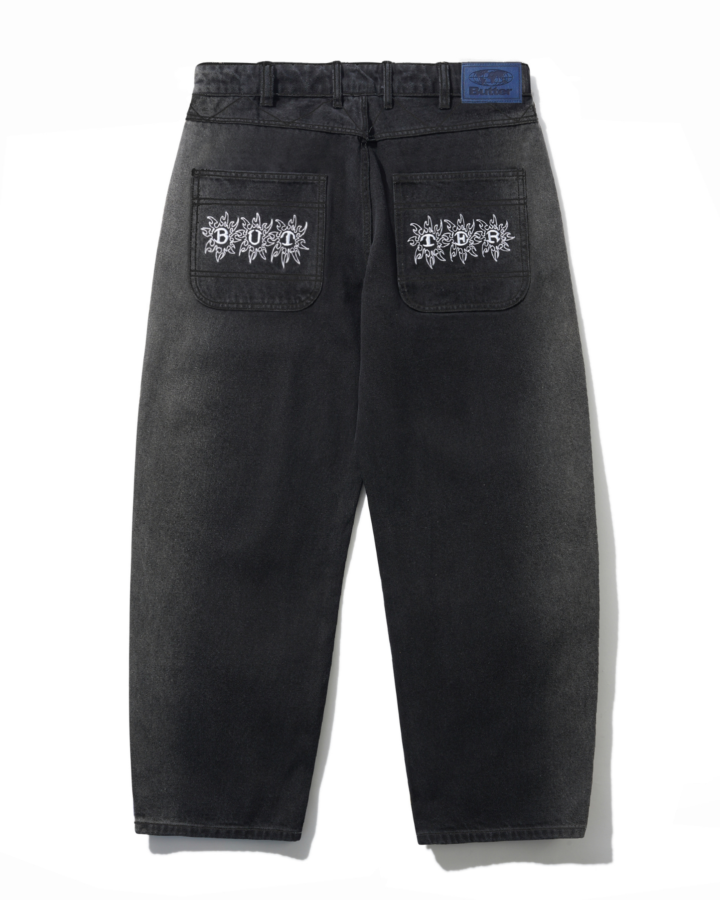 BUTTER GOODS Bronco Denim Jeans - Washed Black