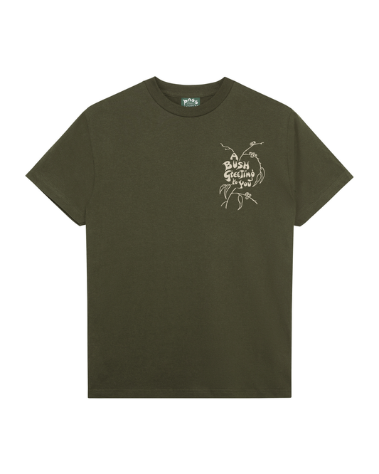 Passport Bush Greeting Tee - Olive