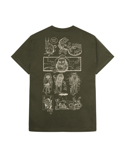 Passport Bush Greeting Tee - Olive