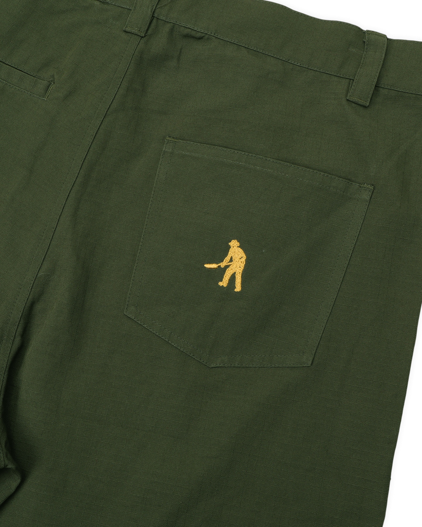 Passport Ripstop Double Knee Diggers Club Short - Dark Military