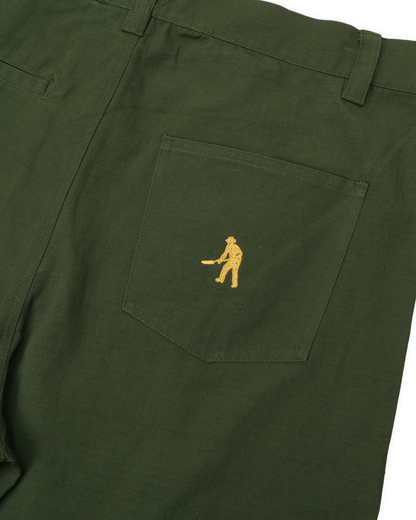 Passport Ripstop Double Knee Diggers Club Short - Dark Military