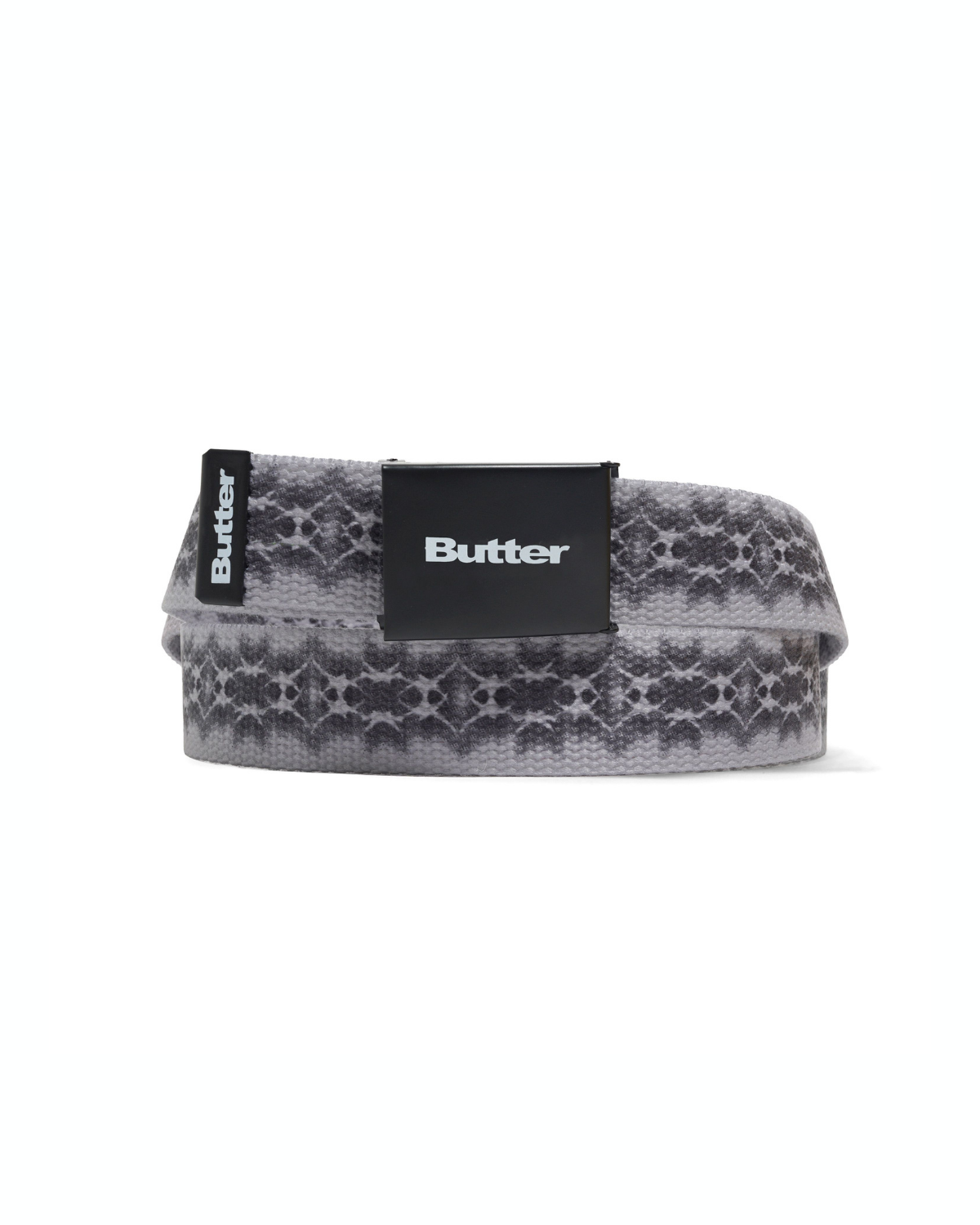 BUTTER GOODS Logo Woven Belt - Grey