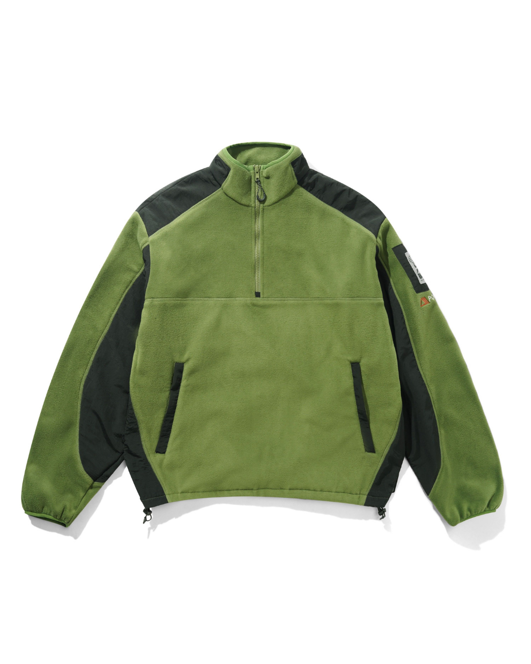 BUTTER GOODS Polartec 1/4 Zip Pullover - Army