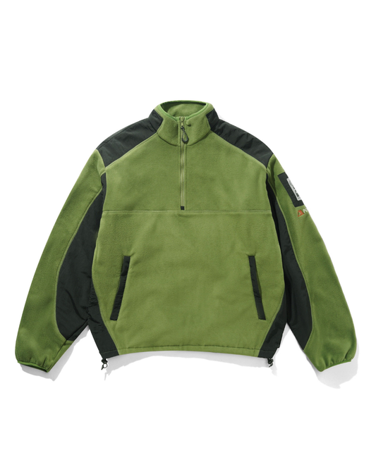 BUTTER GOODS Polartec 1/4 Zip Pullover - Army