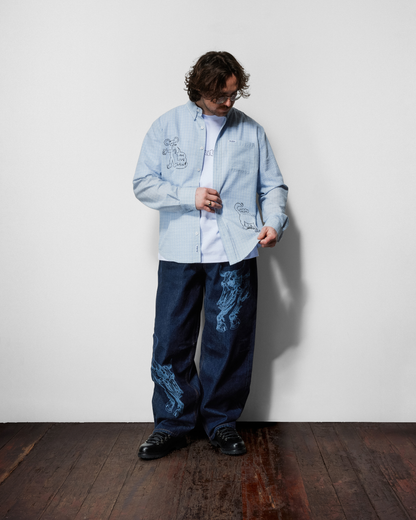 BUTTER GOODS | DANIEL JOHNSTON Alive Again Shirt - Light Blue