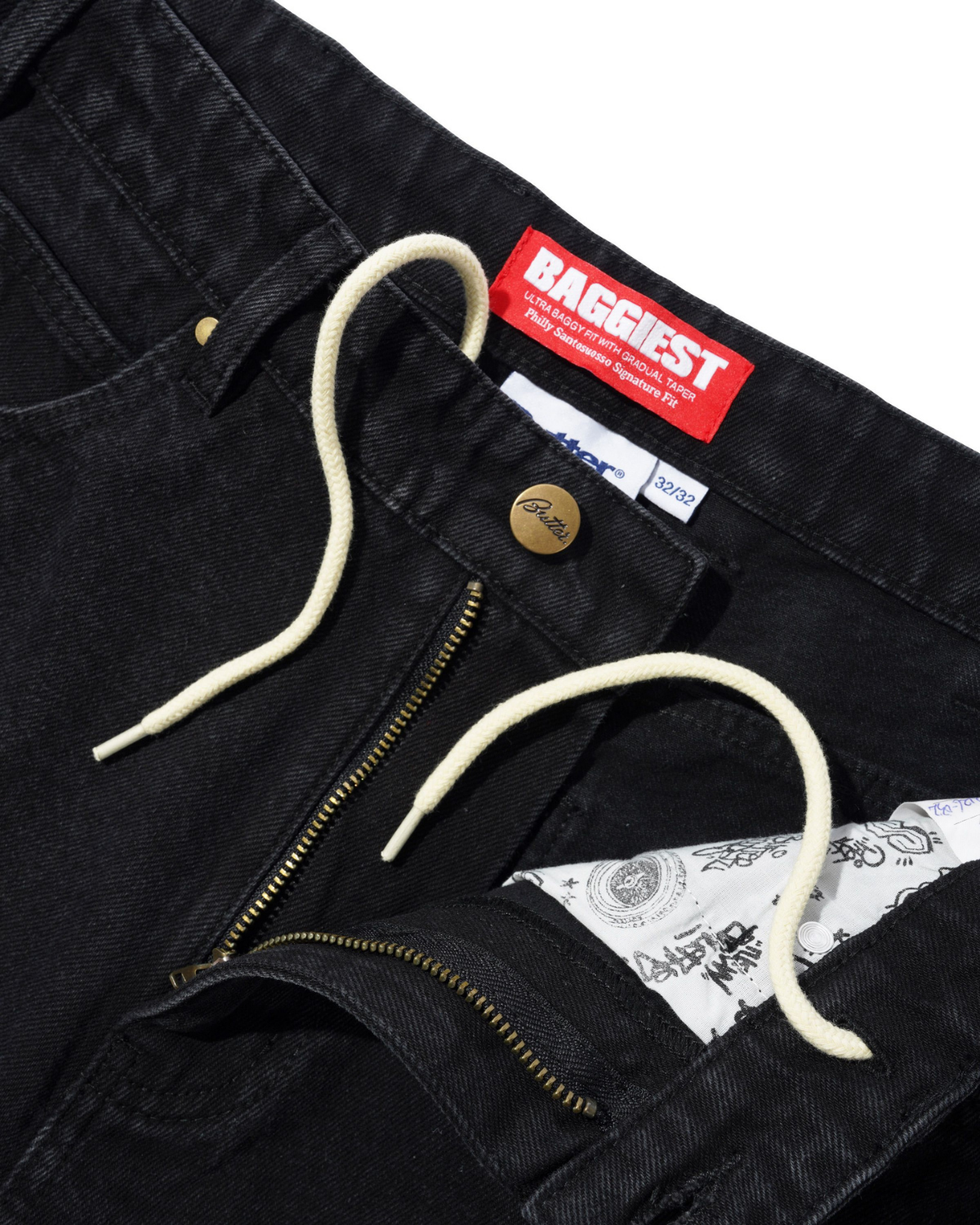 BUTTER GOODS Santosuosso Denim Jeans - Flat Black