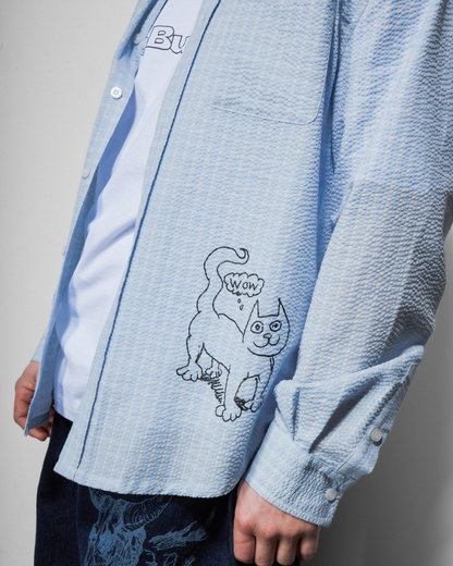 BUTTER GOODS | DANIEL JOHNSTON Alive Again Shirt - Light Blue