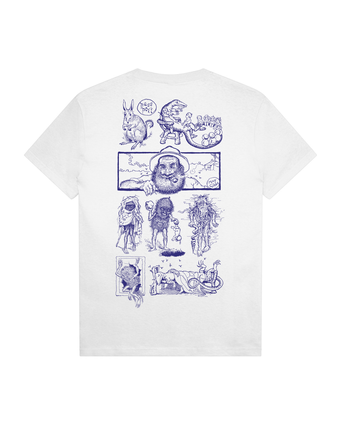 Passport Bush Greeting Tee - White