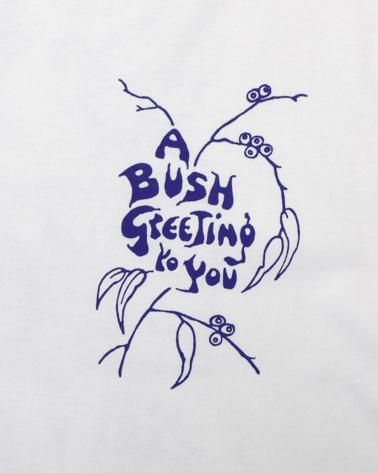 Passport Bush Greeting Tee - White