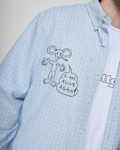 BUTTER GOODS | DANIEL JOHNSTON Alive Again Shirt - Light Blue