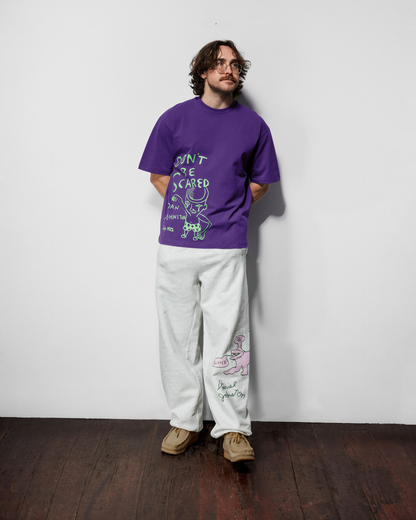 BUTTER GOODS | DANIEL JOHNSTON Don't Be Scared Tee - Grape