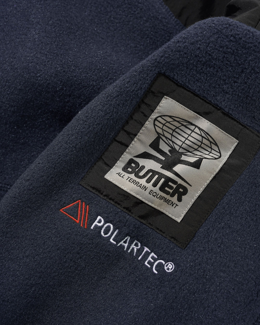 BUTTER GOODS Polartec 1/4 Zip Pullover - Navy
