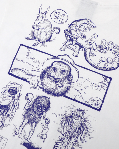 Passport Bush Greeting Tee - White