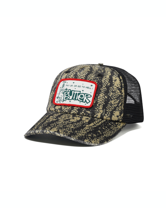 BUTTER GOODS Pay Up Trucker Cap - Lowland Camo