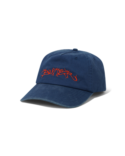 BUTTER GOODS Scrawling 5-Panel Cap - Washed Navy