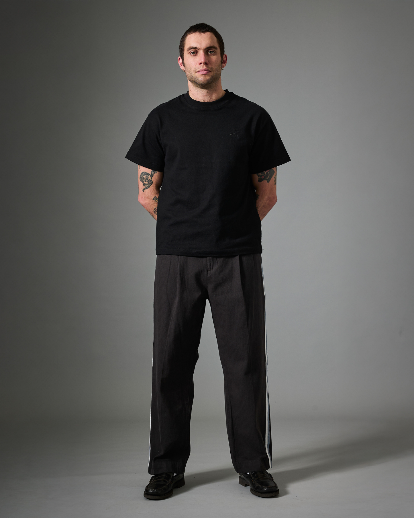 Passport Herringbone Leagues Club Stripe Pant - Vintage Black